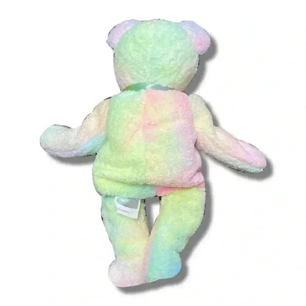 TY Beanie Baby Groovy the Bear 1999 Vintage Pastel Tie-Dye Plush 8" with Tags - Picture 2 of 5